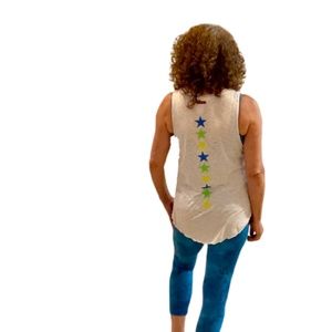 Hard Tail spin tank slub29 with neon stars
